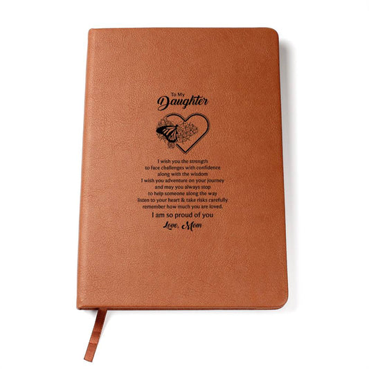 To My Daughter Butterfly Journal _ Mom_s Love Letter Notebook - Graphic Journal - Accessory