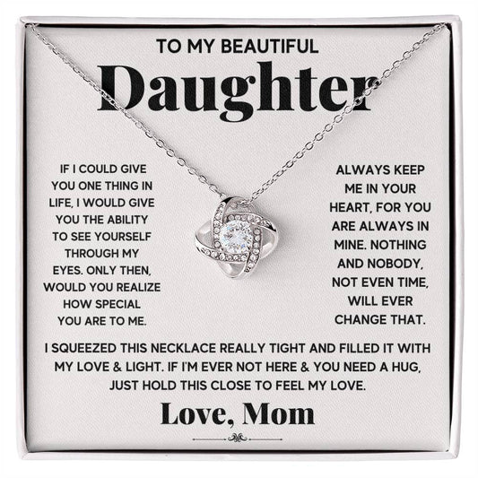 To My Beautiful Daughter Just Hold This To Feel My Love - Jewelry