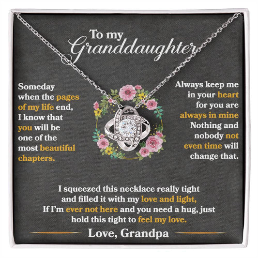 To My Granddaughter Hold This Tight To Feel My Love - Jewelry