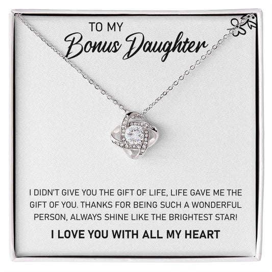 To My Bonus Daughter Always Shine Like The Brightest Star - Jewelry