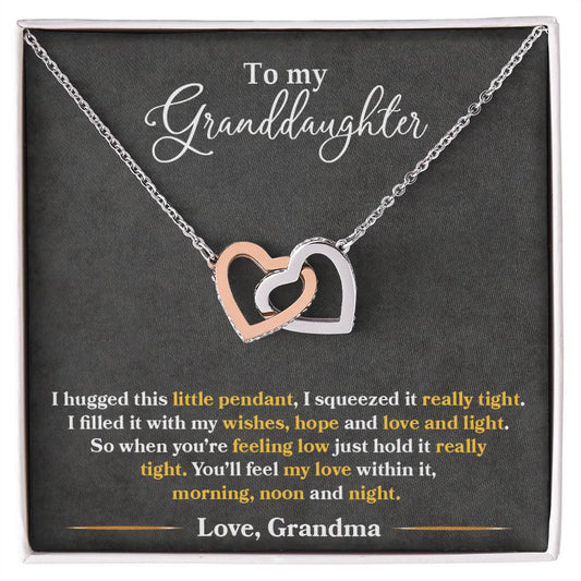 To My Granddaughter You_ll Feel My Love Within This - 14k White Gold Finish / Standard Box - Jewelry