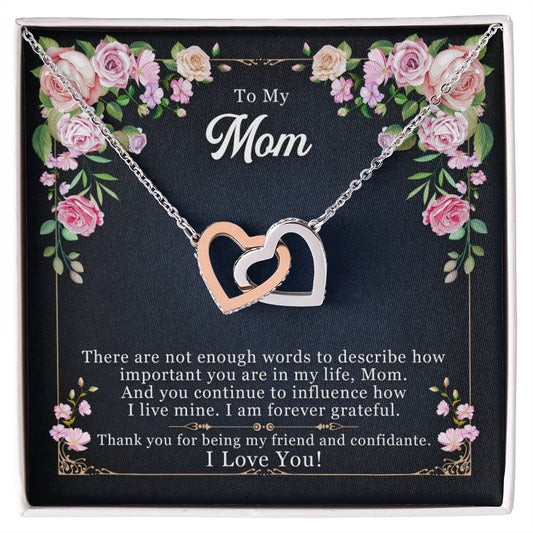 To My Mom Thank yOU For Being My Friend - 14k White Gold Finish / Standard Box - Jewelry